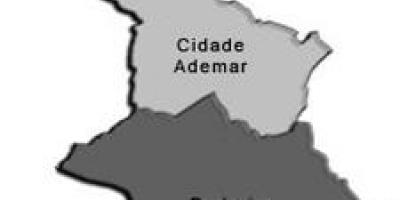 Kaart van Cidade Ademar sub-prefectuur