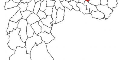 Kaart van Cidade Lider wijk