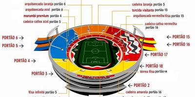 Kaart van Cícero-Pompeu de Toledo stadion