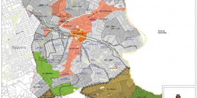 Kaart van Guaianases São Paulo - Bezetting van de bodem