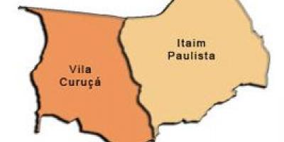 Kaart van Itaim Paulista - Vila Curuçá sub-prefectuur