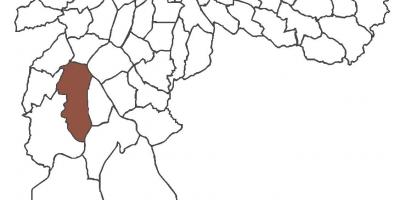 Kaart van de Jardim São Luís wijk