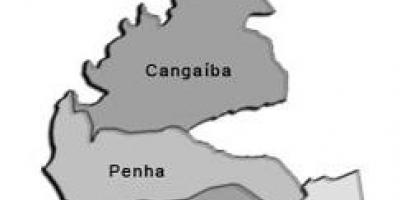 Kaart van Penha sub-prefectuur