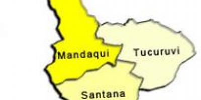 Kaart van Santana sub-prefectuur