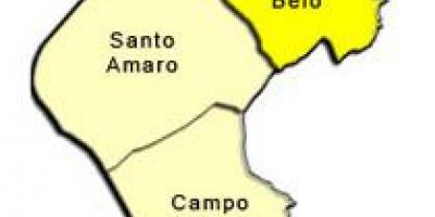 Kaart van Santo Amaro sub-prefectuur