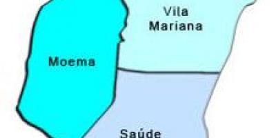 Kaart van Vila Mariana, sub-prefectuur