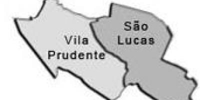 Kaart van Vila Prudente sub-prefectuur