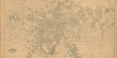 Kaart van de voormalige São Paulo - 1943