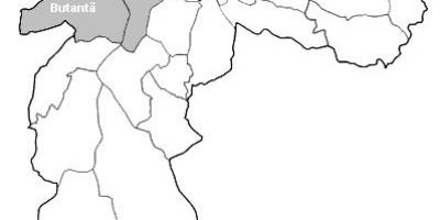 Kaart van de zone West São Paulo