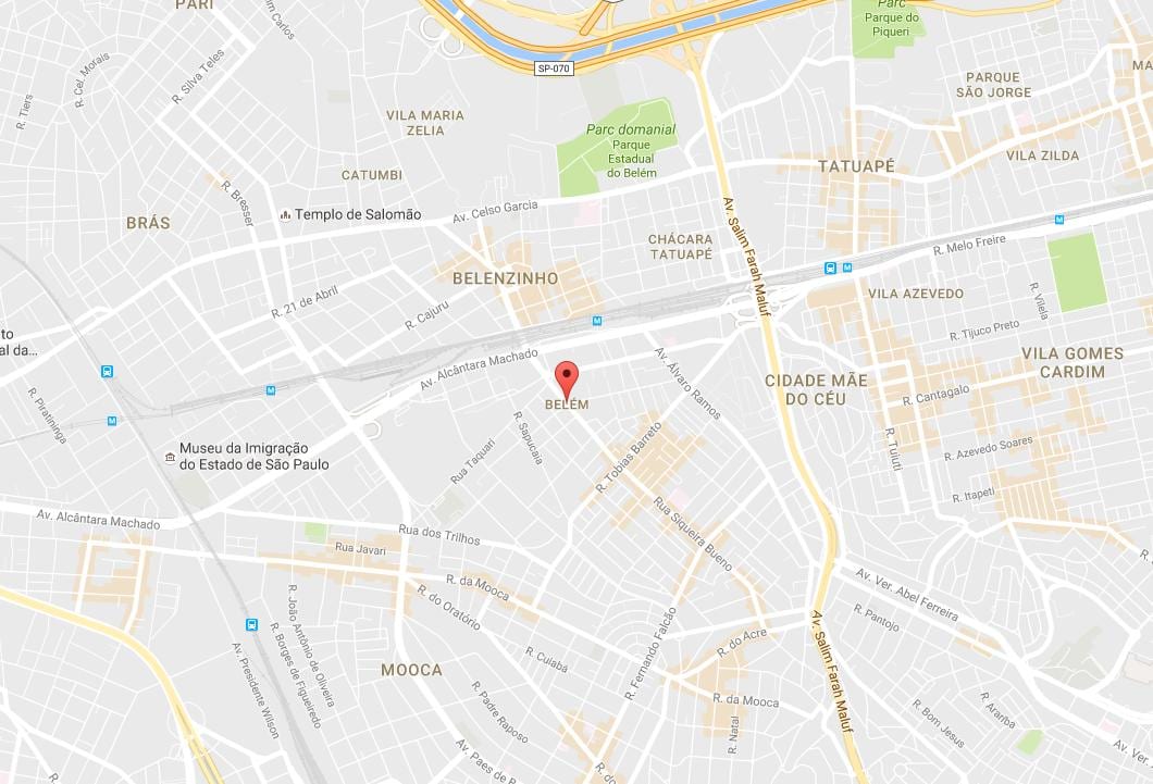 Kaart van Belém São Paulo