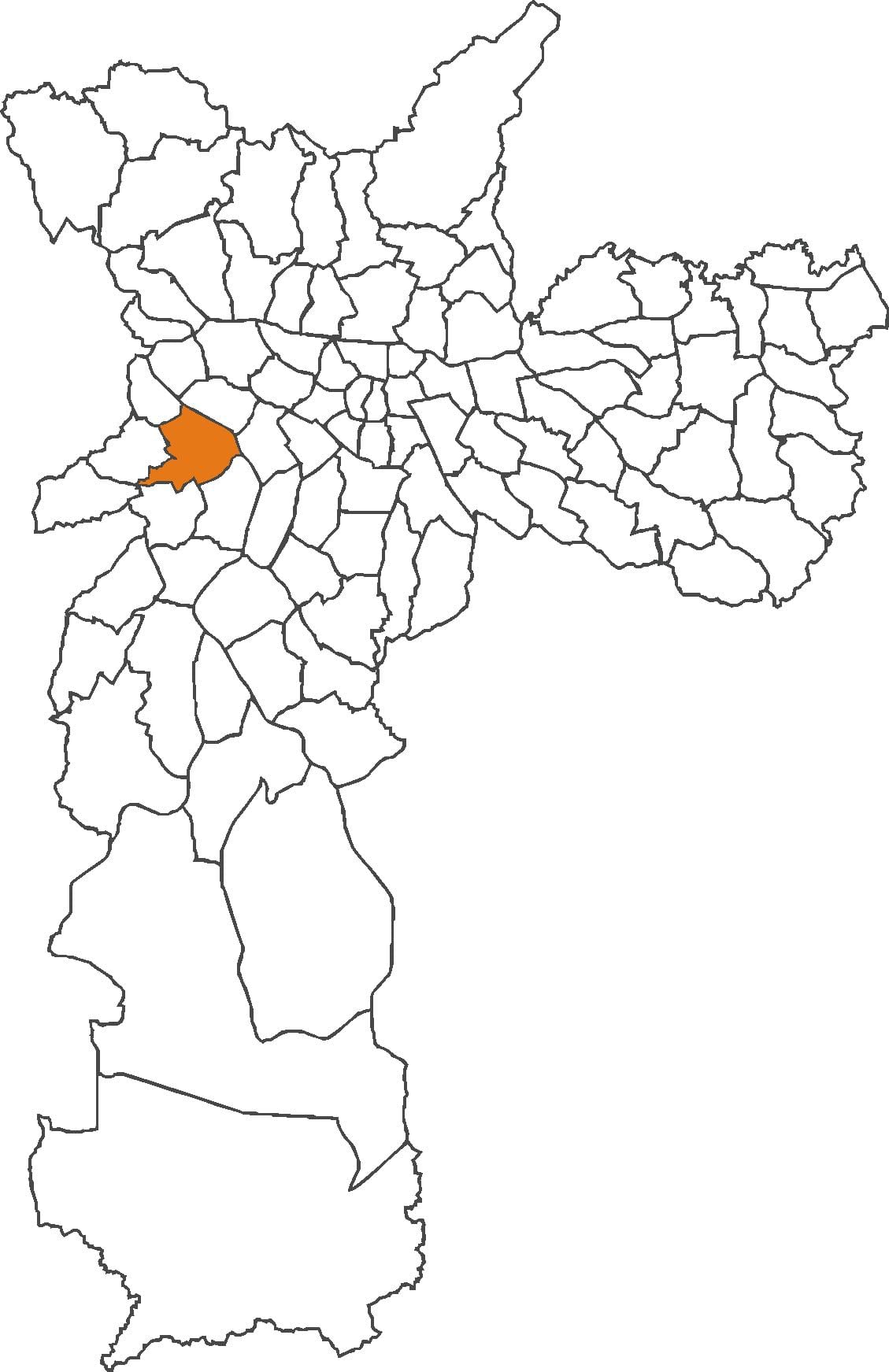 Kaart van Butantã wijk