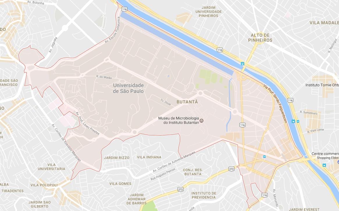 Kaart van Butantã São Paulo