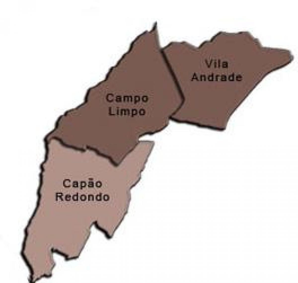 Kaart van Campo Limpo sub-prefectuur