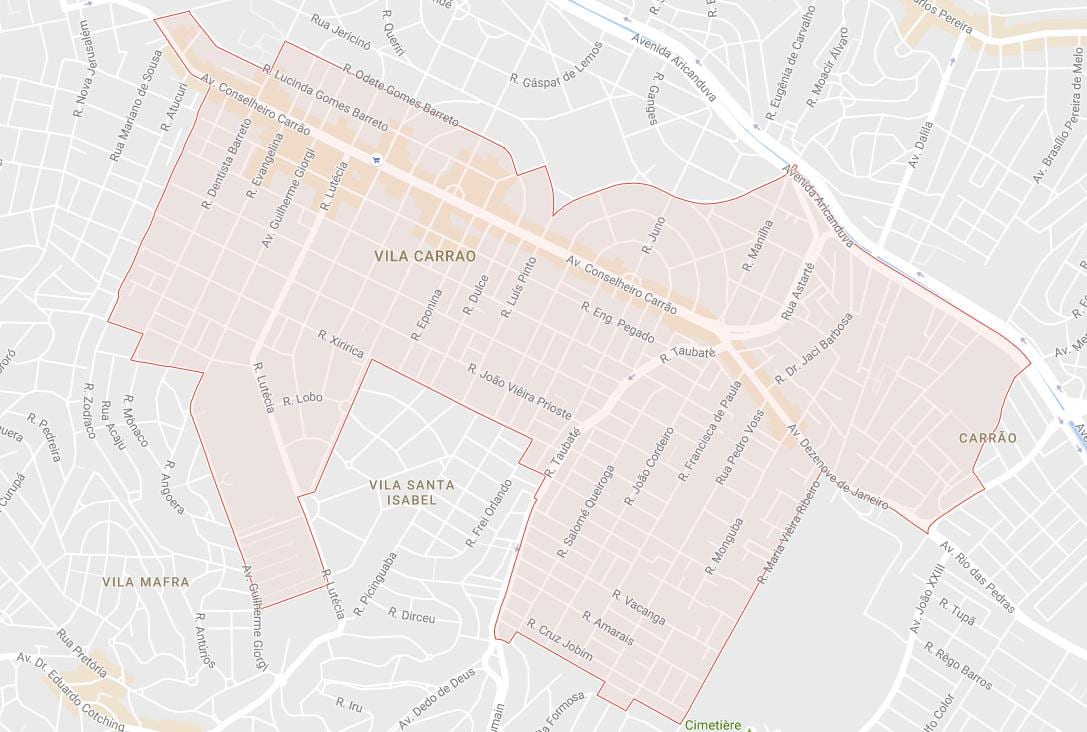 Kaart van Carrão São Paulo
