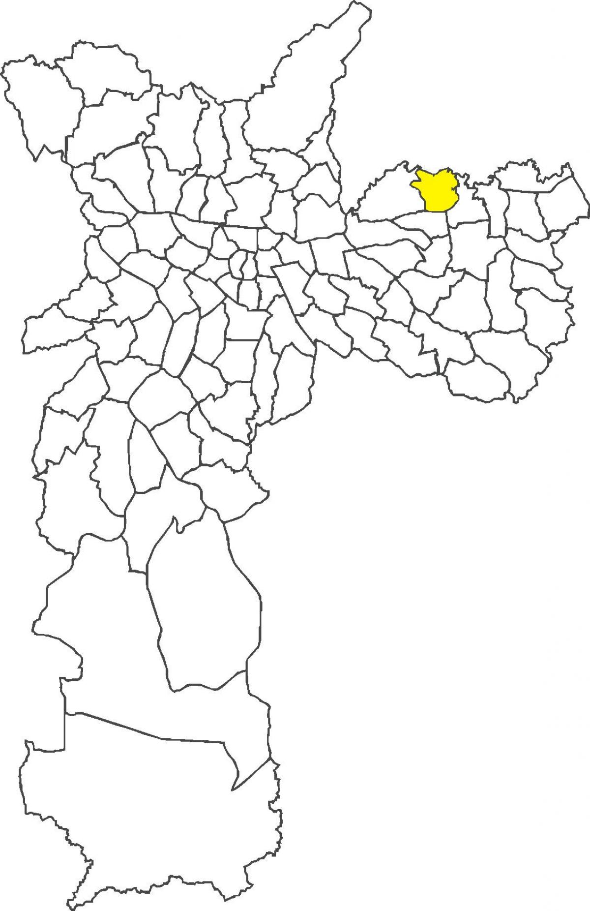 Kaart van Ermelino Matarazzo wijk