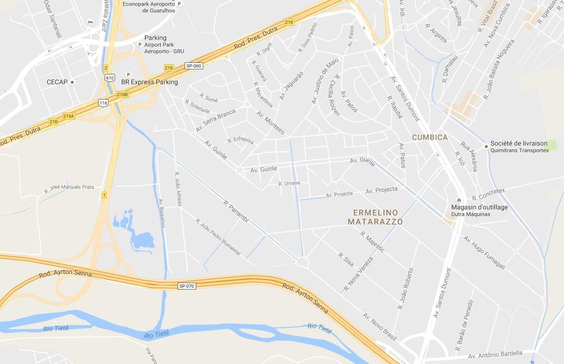 Kaart van Ermelino Matarazzo São Paulo