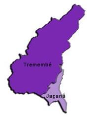 Kaart van Jaçanã-Tremembé sub-prefectuur