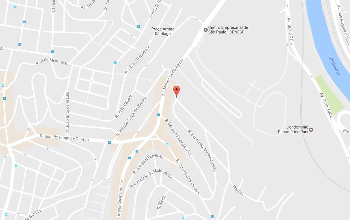 Kaart van de Jardim São Luís São Paulo