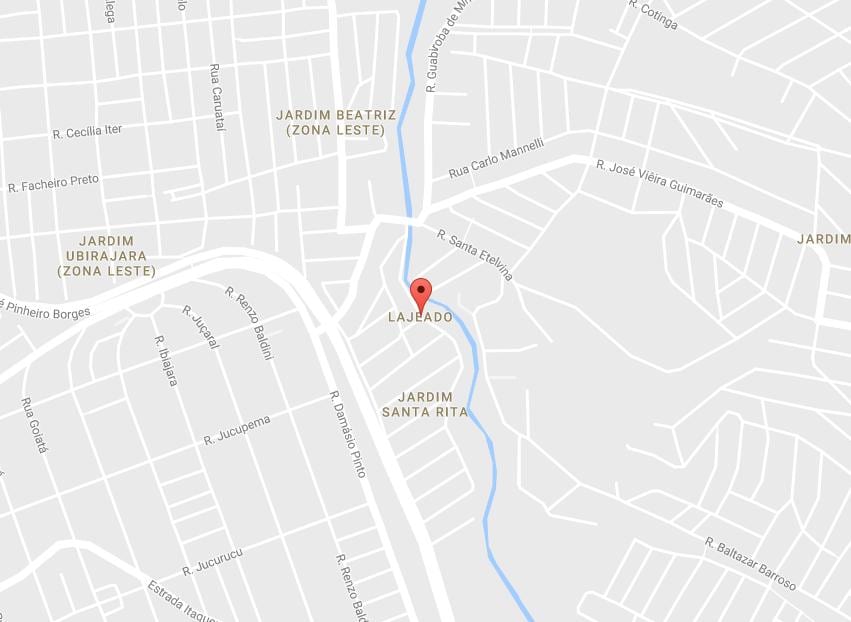 Kaart van Lajeado São Paulo