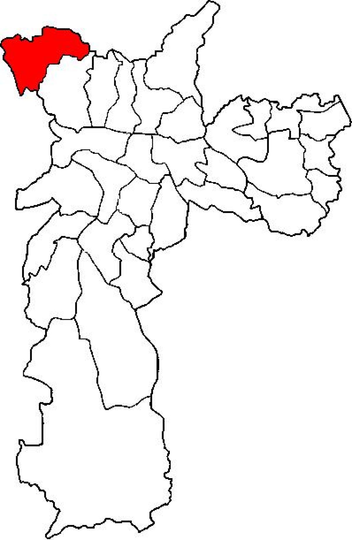 Kaart van Perus sub-prefectuur São Paulo