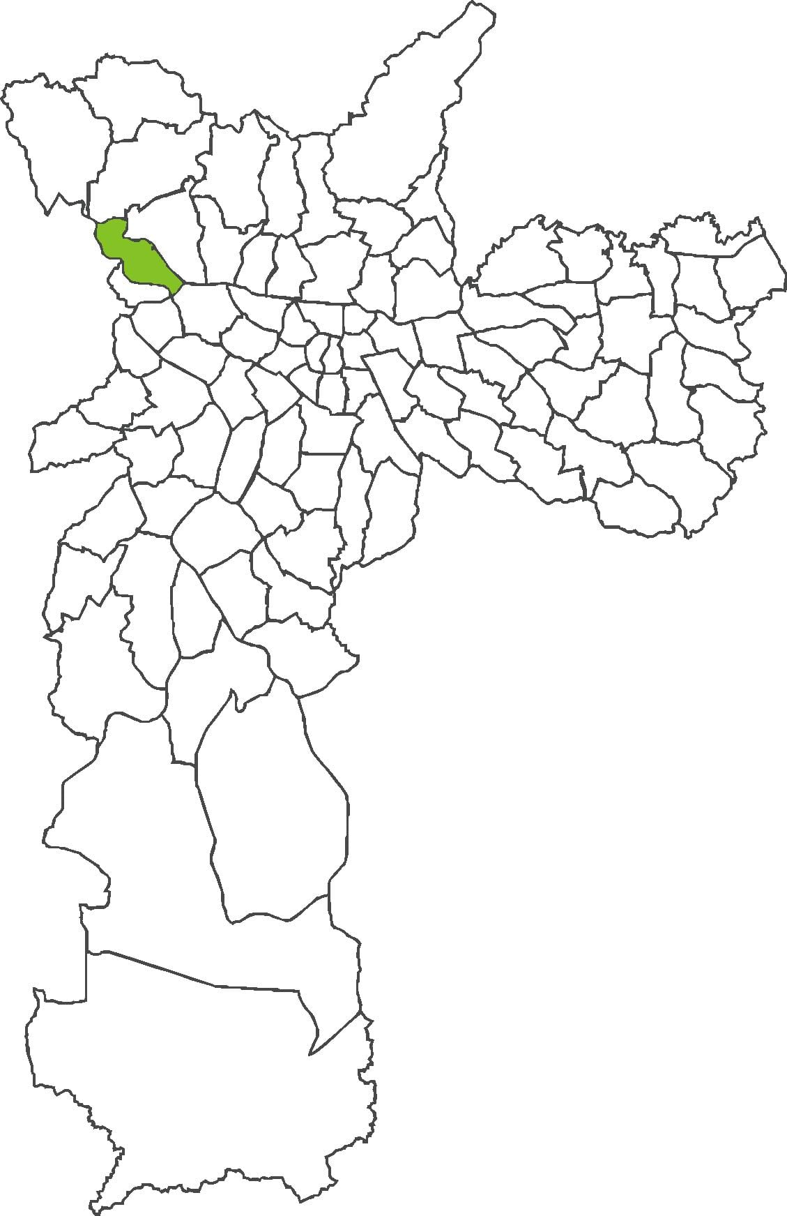 Kaart van São Domingos wijk