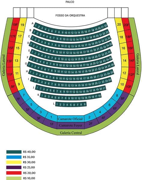 Kaart van Sao Pedro theater