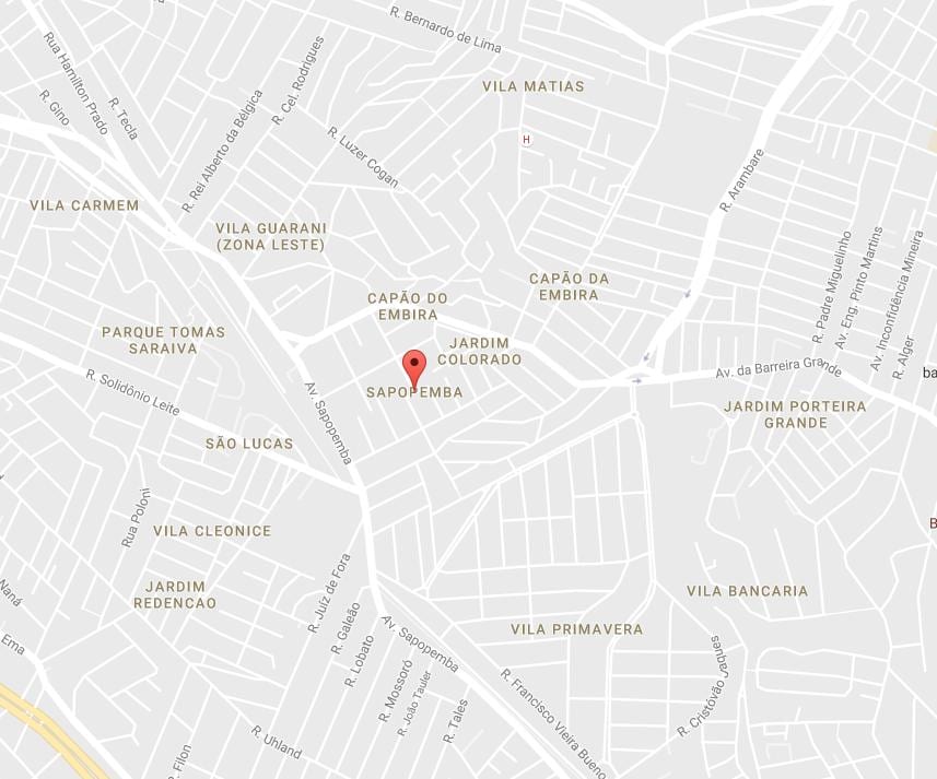 Kaart van Sapopemba São Paulo