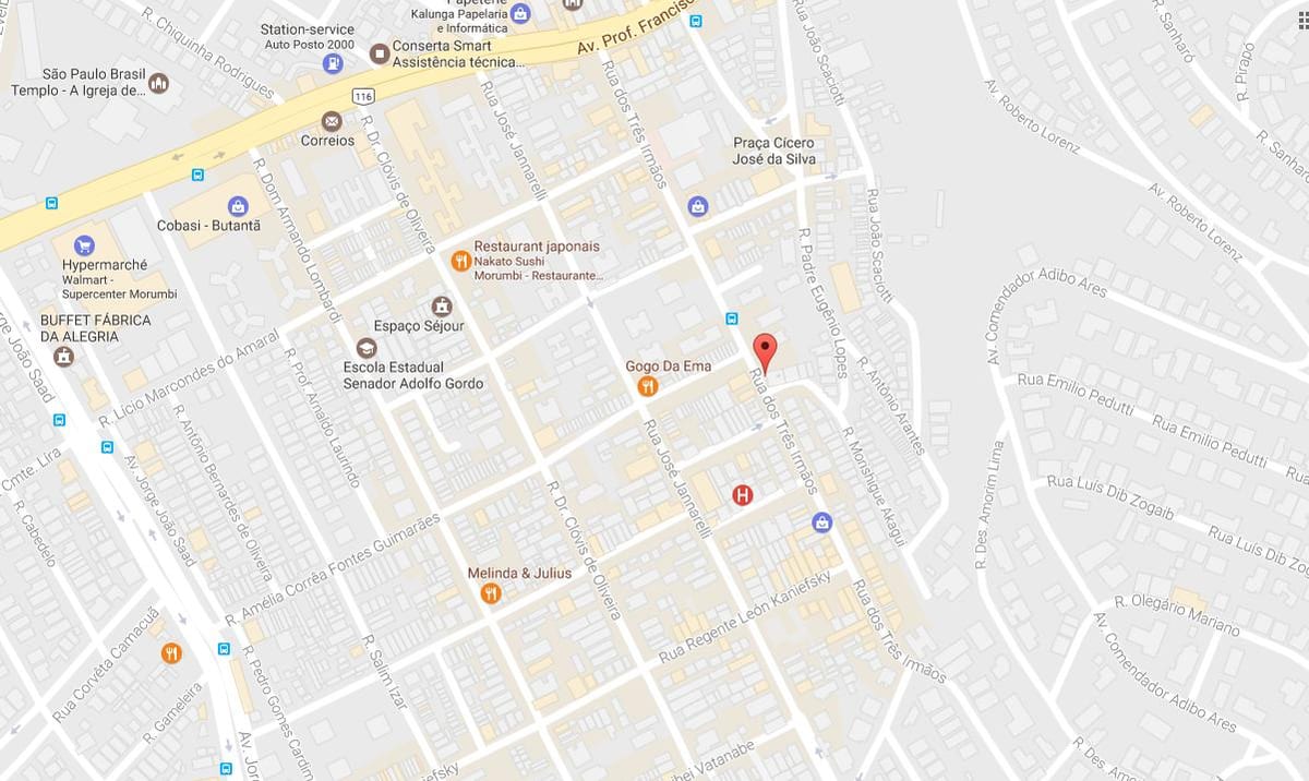 Kaart van São Paulo Socorro