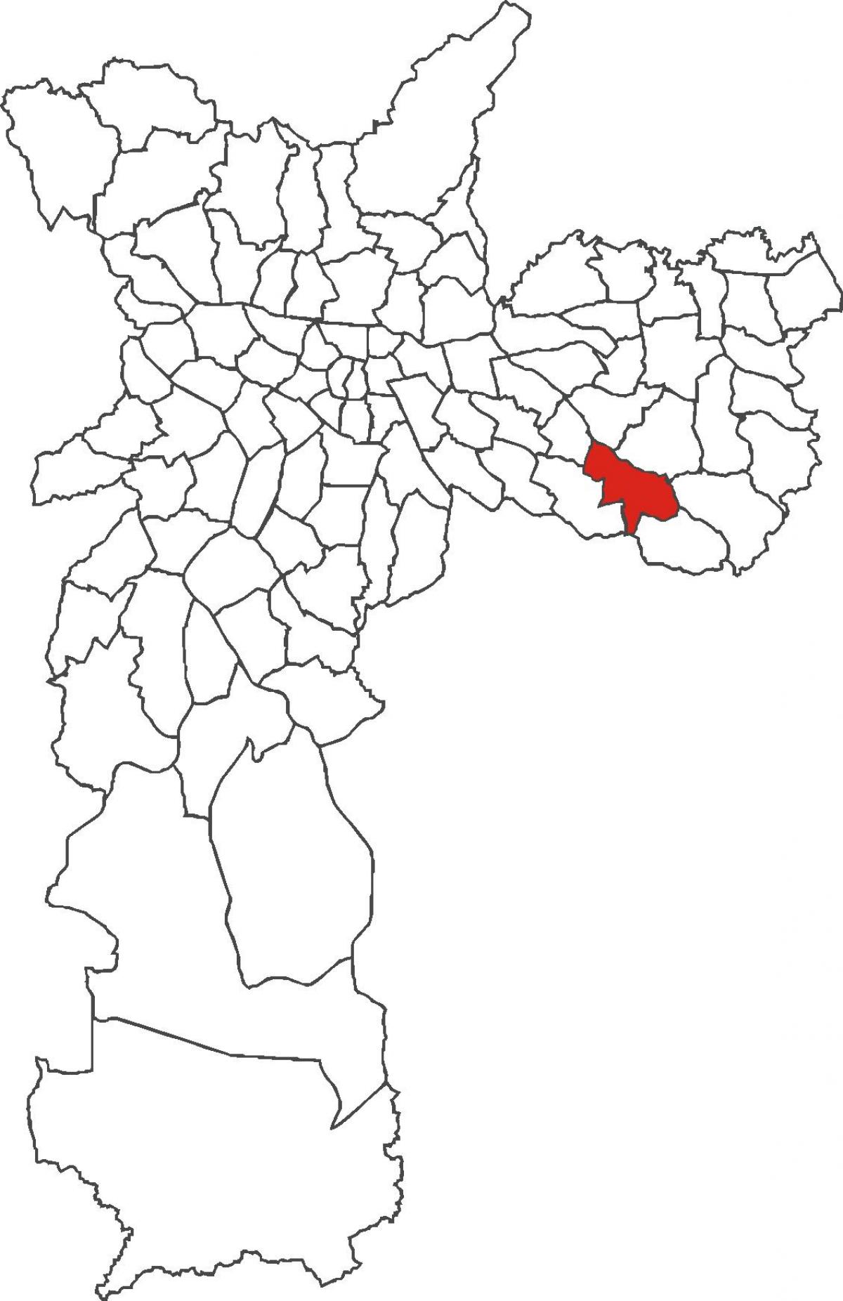 Kaart van São Mateus wijk