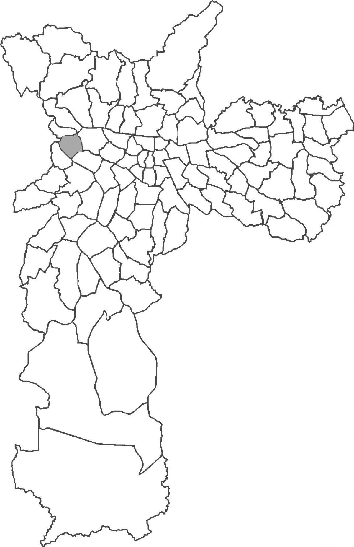 Kaart van Vila Leopoldina wijk