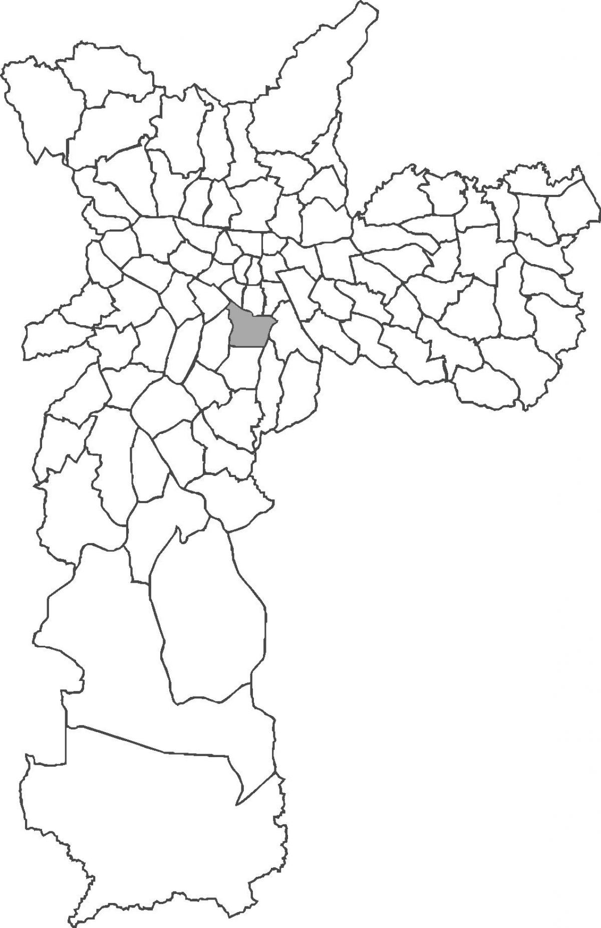 Kaart van Vila Mariana wijk