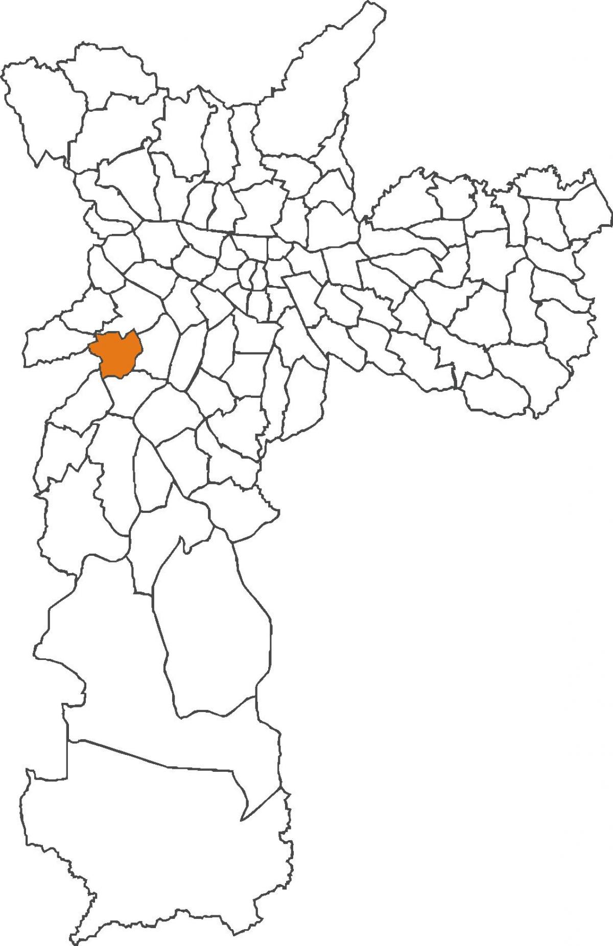 Kaart van Vila Sônia wijk
