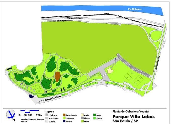 Kaart van Villa lobos Park