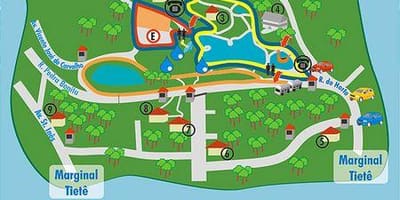 Kaart van Alberto Löfgren park - tuin bloemen