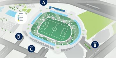 Kaart van Allianz Parque - Niveau 4