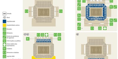 Kaart van de Arena Korintiërs
