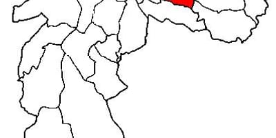 Kaart van Aricanduva-Vila Formosa sub-prefectuur São Paulo