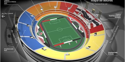 Kaart van Cícero-Pompeu de Toledo São Paulo stadion