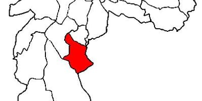 Kaart van Cidade Ademar sub-prefectuur São Paulo