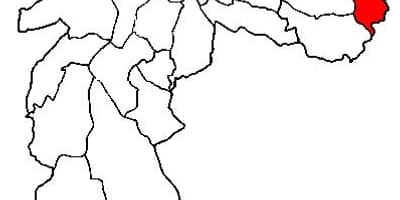 Kaart van Cidade Tiradentes-sub-prefectuur São Paulo