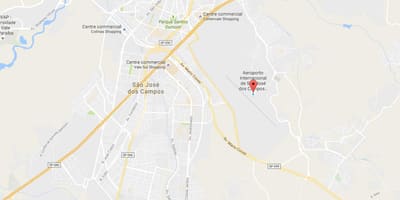Kaart van de internationale luchthaven van São José dos Campos