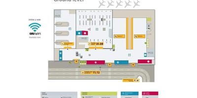 Kaart van de internationale luchthaven van São Paulo-Guarulhos - Terminal 4