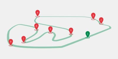 Kaart van de GP van Brazilië F1