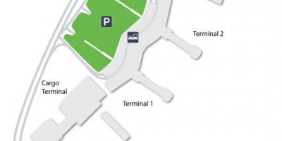 Kaart van GRU luchthaven