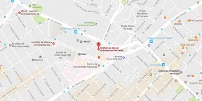Kaart van het Instituut van Kanker van São Paulo