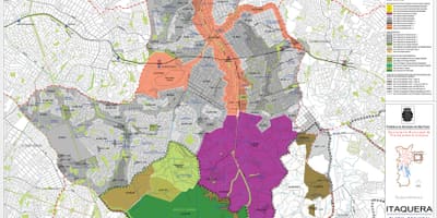 Kaart van Itaquera São Paulo - Bezetting van de bodem
