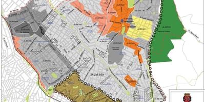 Kaart van Jabaquara São Paulo - Bezetting van de bodem
