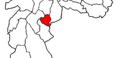 Kaart van Jabaquara sub-prefectuur São Paulo