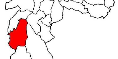 Kaart van M'Boi Mirim sub-prefectuur São Paulo