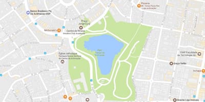 Kaart van het park acclimatisatie São Paulo